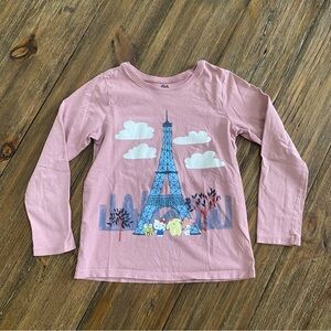 Tea x Hello Kitty Paris screen printed long sleeve tee